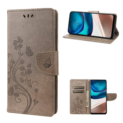 Butterfly Flower Pattern Flip Leather Phone Case, For Motorola Moto G42, For OnePlus 10T, For Samsung Galaxy A04