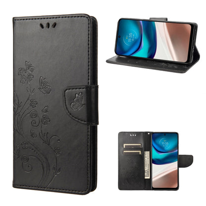 Butterfly Flower Pattern Flip Leather Phone Case, For Motorola Moto G42, For OnePlus 10T, For Samsung Galaxy A04