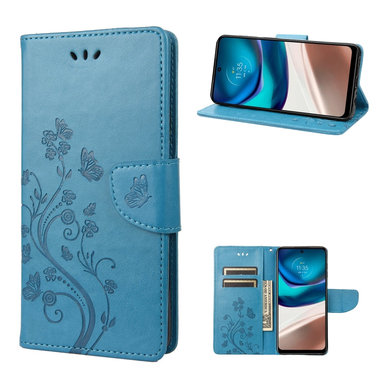 Butterfly Flower Pattern Flip Leather Phone Case, For Motorola Moto G42, For OnePlus 10T, For Samsung Galaxy A04