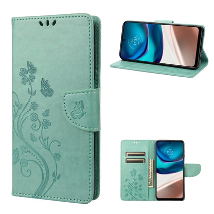 Butterfly Flower Pattern Flip Leather Phone Case, For Motorola Moto G42, For OnePlus 10T, For Samsung Galaxy A04