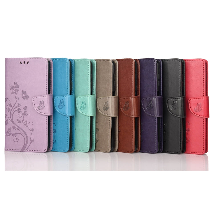 Butterfly Flower Pattern Flip Leather Phone Case, For Motorola Moto G42, For OnePlus 10T, For Samsung Galaxy A04