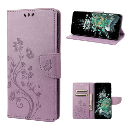 Butterfly Flower Pattern Flip Leather Phone Case, For Motorola Moto G42, For OnePlus 10T, For Samsung Galaxy A04