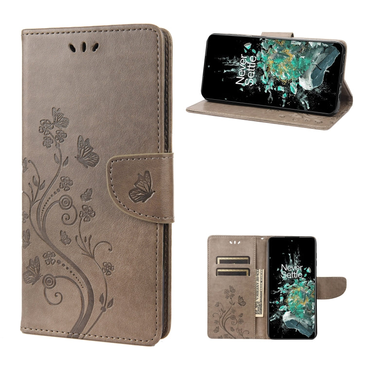 Butterfly Flower Pattern Flip Leather Phone Case, For Motorola Moto G42, For OnePlus 10T, For Samsung Galaxy A04