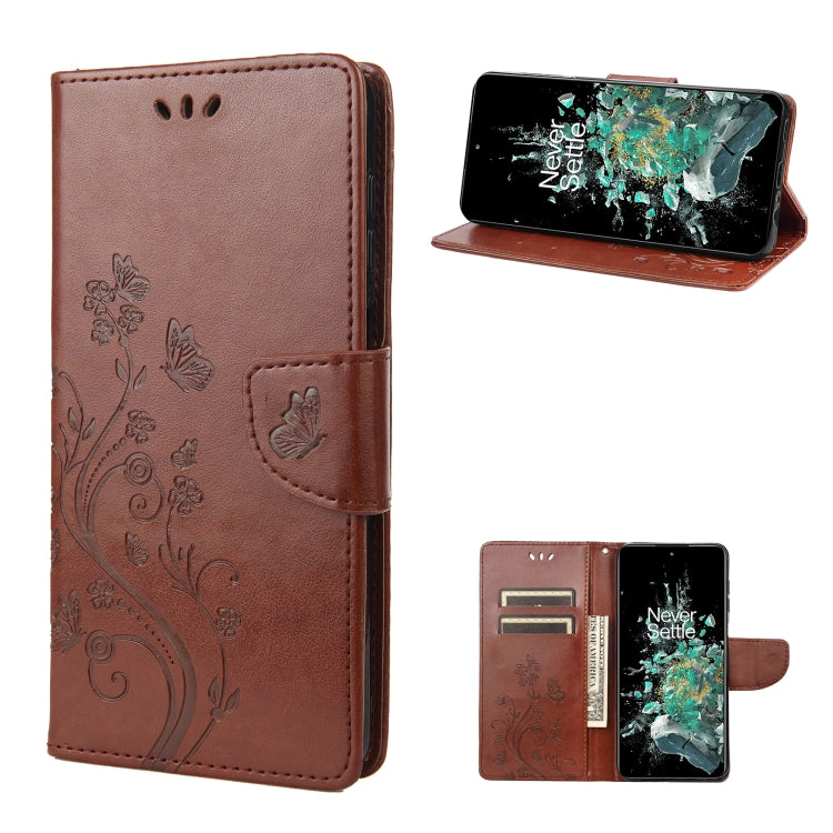 Butterfly Flower Pattern Flip Leather Phone Case, For Motorola Moto G42, For OnePlus 10T, For Samsung Galaxy A04