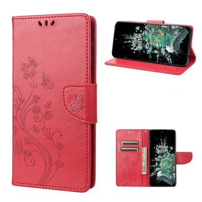 Butterfly Flower Pattern Flip Leather Phone Case, For Motorola Moto G42, For OnePlus 10T, For Samsung Galaxy A04