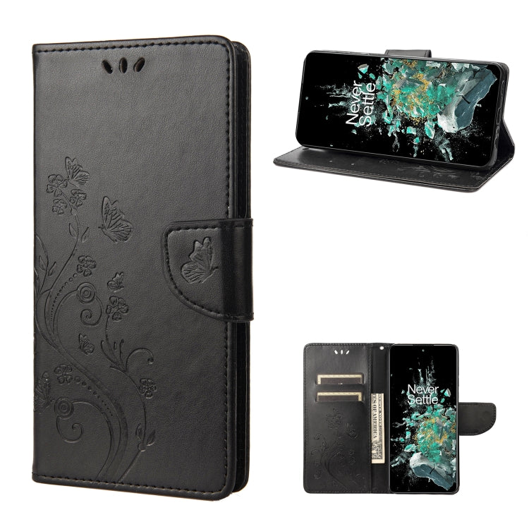 Butterfly Flower Pattern Flip Leather Phone Case, For Motorola Moto G42, For OnePlus 10T, For Samsung Galaxy A04