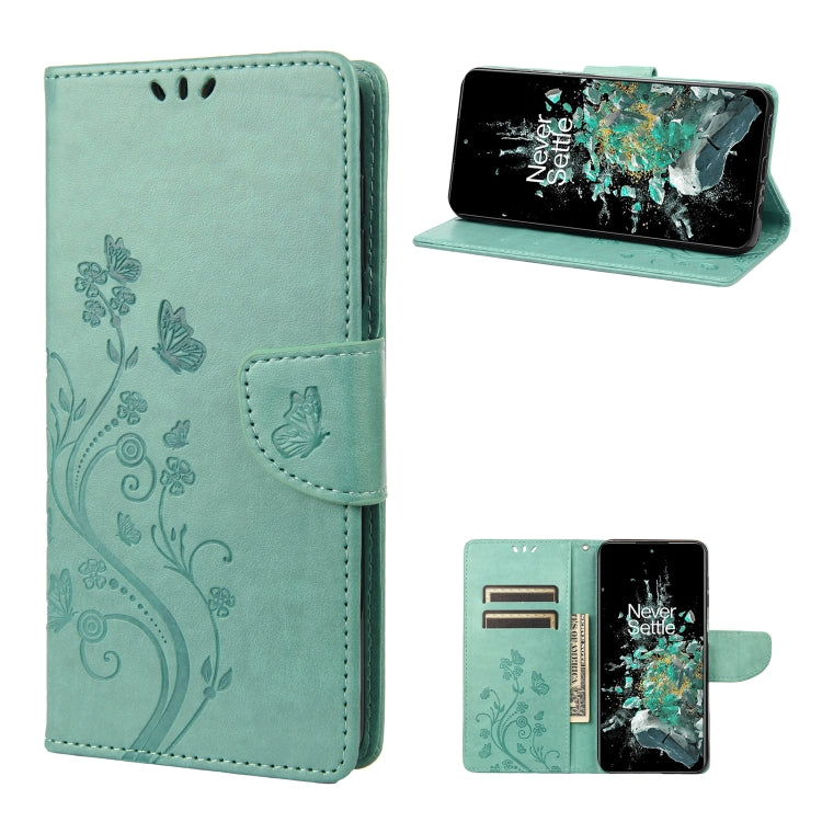 Butterfly Flower Pattern Flip Leather Phone Case, For Motorola Moto G42, For OnePlus 10T, For Samsung Galaxy A04