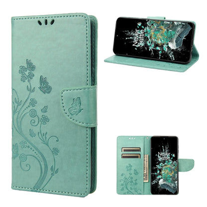 Butterfly Flower Pattern Flip Leather Phone Case, For Motorola Moto G42, For OnePlus 10T, For Samsung Galaxy A04
