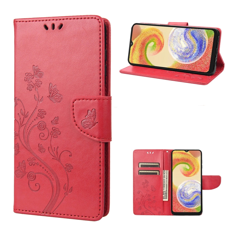 Butterfly Flower Pattern Flip Leather Phone Case, For Motorola Moto G42, For OnePlus 10T, For Samsung Galaxy A04