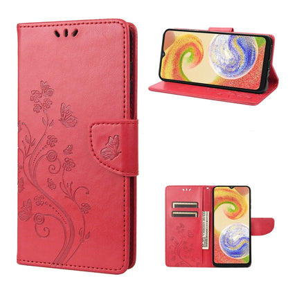 Butterfly Flower Pattern Flip Leather Phone Case, For Motorola Moto G42, For OnePlus 10T, For Samsung Galaxy A04