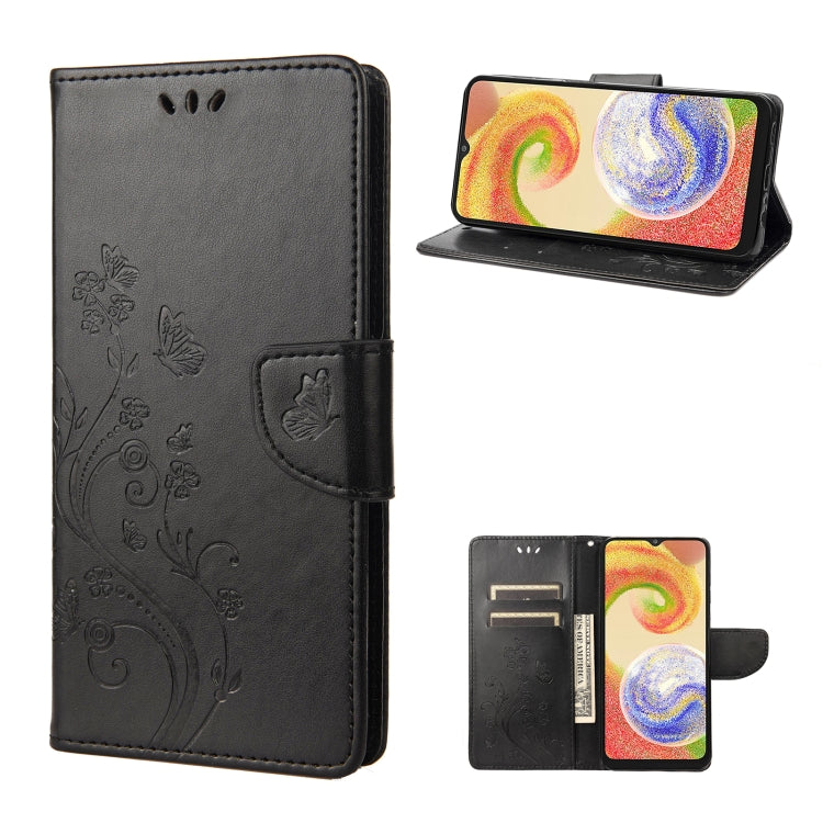 Butterfly Flower Pattern Flip Leather Phone Case, For Motorola Moto G42, For OnePlus 10T, For Samsung Galaxy A04