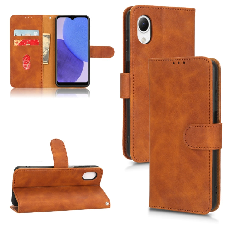 Skin Feel Magnetic Flip Leather Phone Case, For Samsung Galaxy A23e 5G / A23 5G / A23s JP Version, For Sony Xperia 5 IV