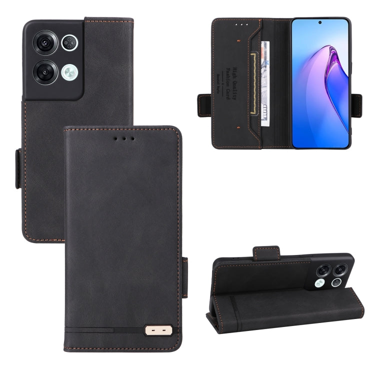 Magnetic Clasp Flip Leather Phone Case, For Sharp Aquos Sense7 Plus, For OPPO Reno8 5G, For OPPO Reno8 Pro 5G