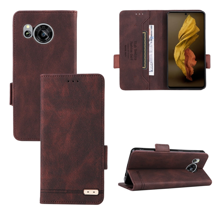 Magnetic Clasp Flip Leather Phone Case, For Sharp Aquos Sense7 Plus, For OPPO Reno8 5G, For OPPO Reno8 Pro 5G
