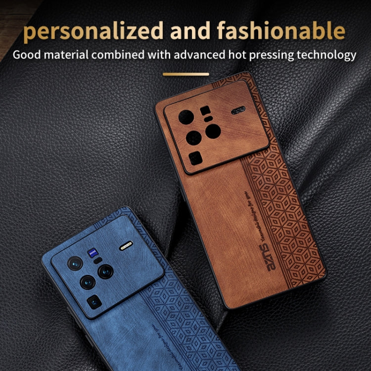 AZNS 3D Embossed Skin Feel Phone Case, For vivo X80 Pro