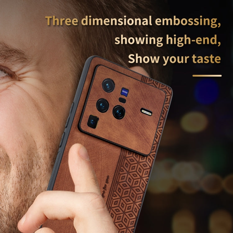 AZNS 3D Embossed Skin Feel Phone Case, For vivo X80 Pro