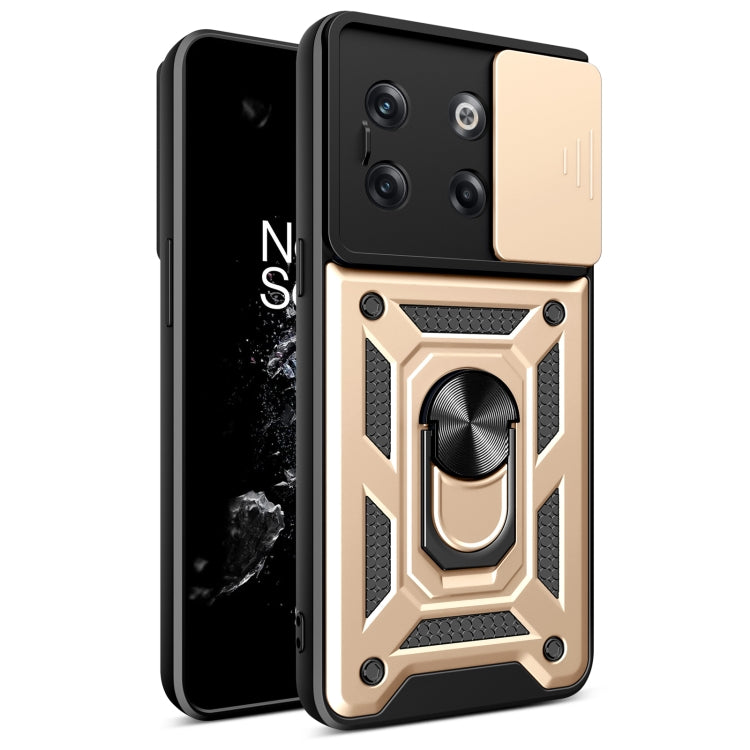 Sliding Camera Cover Design TPU+PC Phone Case, For OnePlus 10T