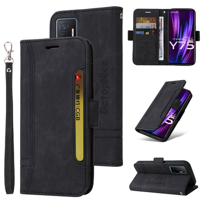 BETOPNICE Dual-side Buckle Leather Phone Case, For vivo Y02s / Y16 4G, For vivo Y75 4G / V23e 4G/5G, For vivo Y35 4G / Y22s / Y22, For vivo V25 / V25e 4G Global