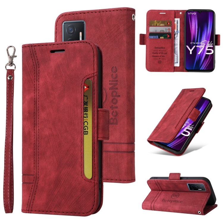BETOPNICE Dual-side Buckle Leather Phone Case, For vivo Y02s / Y16 4G, For vivo Y75 4G / V23e 4G/5G, For vivo Y35 4G / Y22s / Y22, For vivo V25 / V25e 4G Global