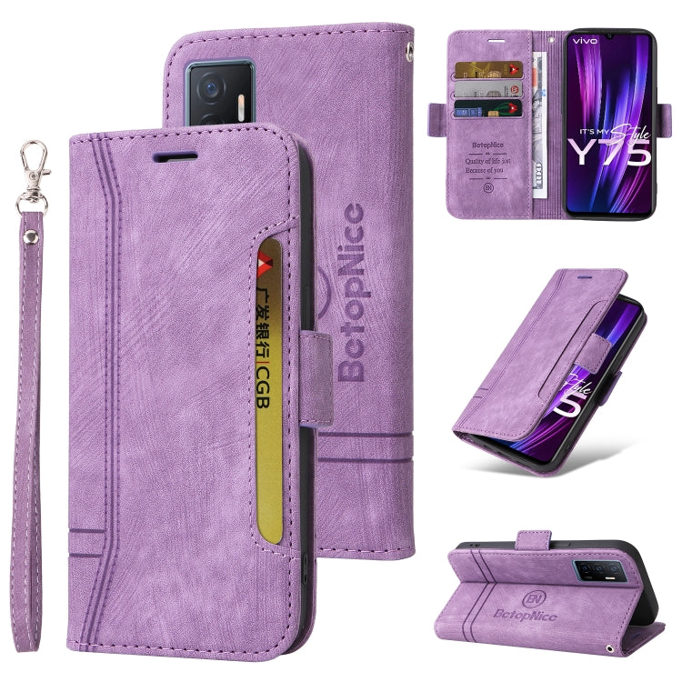 BETOPNICE Dual-side Buckle Leather Phone Case, For vivo Y02s / Y16 4G, For vivo Y75 4G / V23e 4G/5G, For vivo Y35 4G / Y22s / Y22, For vivo V25 / V25e 4G Global