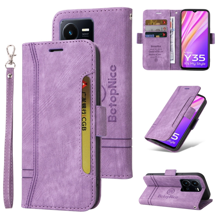 BETOPNICE Dual-side Buckle Leather Phone Case, For vivo Y02s / Y16 4G, For vivo Y75 4G / V23e 4G/5G, For vivo Y35 4G / Y22s / Y22, For vivo V25 / V25e 4G Global