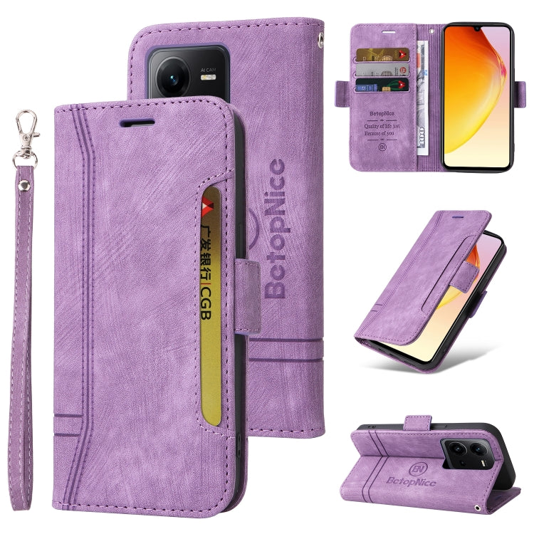 BETOPNICE Dual-side Buckle Leather Phone Case, For vivo Y02s / Y16 4G, For vivo Y75 4G / V23e 4G/5G, For vivo Y35 4G / Y22s / Y22, For vivo V25 / V25e 4G Global