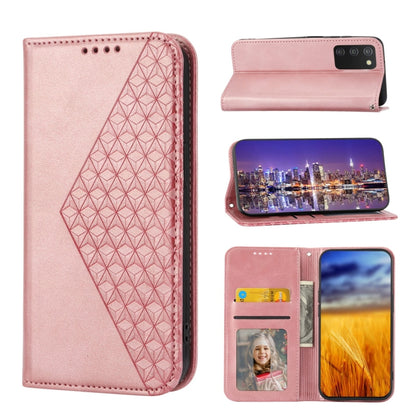 Cubic Grid Calf Texture Magnetic Closure Leather Phone Case, For OPPO A57 2022, For Sony Xperia 1 IV, For Sony Xperia 10 IV, For Google Pixel 6