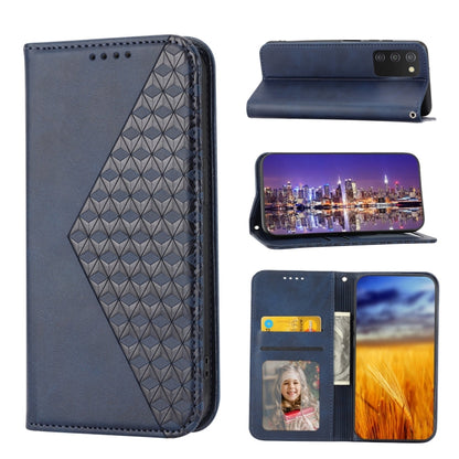 Cubic Grid Calf Texture Magnetic Closure Leather Phone Case, For OPPO A57 2022, For Sony Xperia 1 IV, For Sony Xperia 10 IV, For Google Pixel 6