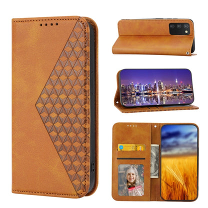 Cubic Grid Calf Texture Magnetic Closure Leather Phone Case, For OPPO A57 2022, For Sony Xperia 1 IV, For Sony Xperia 10 IV, For Google Pixel 6