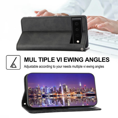 Cubic Grid Calf Texture Magnetic Closure Leather Phone Case, For Google Pixel 6 Pro, For Google Pixel 6a, For Google Pixel 7, For Google Pixel 7 Pro