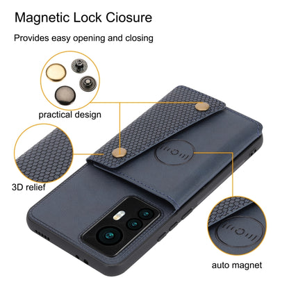 Double Buckle Magnetic Phone Case, For Xiaomi Redmi K50 Ultra / 12T / 12 Pro, For Xiaomi Poco C40, For Xiaomi 12 Lite, For Xiaomi 12S Ultra