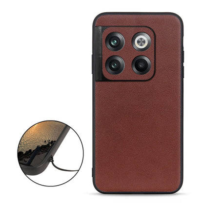 Lambskin Texture Genuine Leather Phone Case, For OnePlus Ace Pro / 10T
