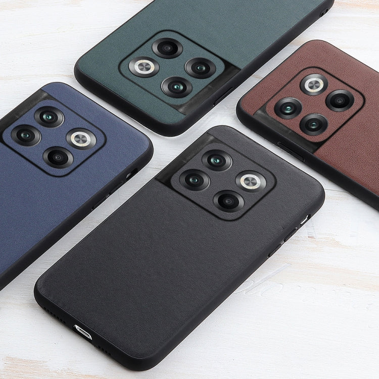 Lambskin Texture Genuine Leather Phone Case, For OnePlus Ace Pro / 10T