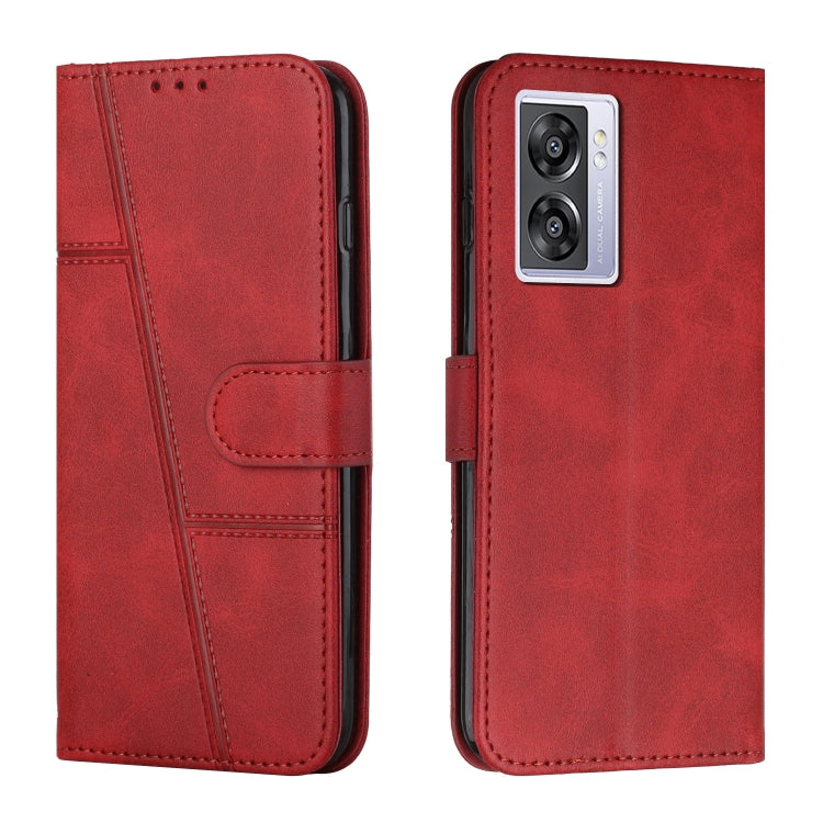 Stitching Calf Texture Buckle Leather Phone Case, For OPPO A57 5G/Realme V23/A77 5G, For Realme C30 4G, For OPPO Reno8 5G/Reno8 5G Global, For OPPO Reno8 Pro+ 5G/Reno8 Pro 5G Global