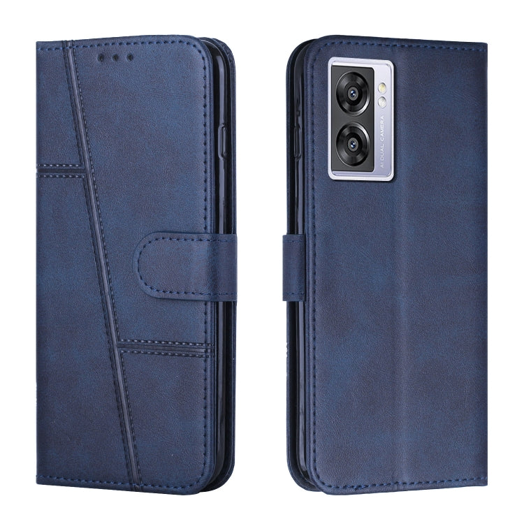 Stitching Calf Texture Buckle Leather Phone Case, For OPPO A57 5G/Realme V23/A77 5G, For Realme C30 4G, For OPPO Reno8 5G/Reno8 5G Global, For OPPO Reno8 Pro+ 5G/Reno8 Pro 5G Global