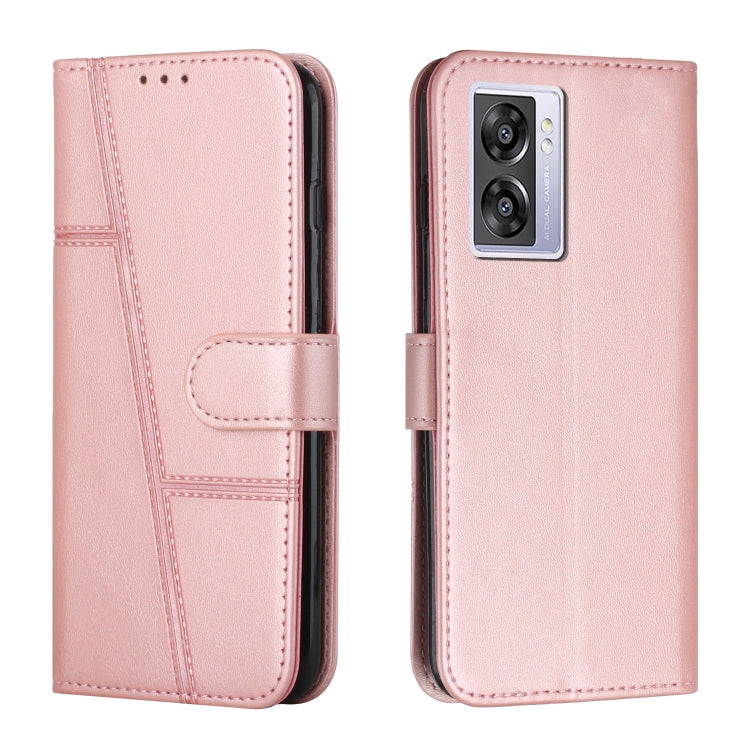 Stitching Calf Texture Buckle Leather Phone Case, For OPPO A57 5G/Realme V23/A77 5G, For Realme C30 4G, For OPPO Reno8 5G/Reno8 5G Global, For OPPO Reno8 Pro+ 5G/Reno8 Pro 5G Global