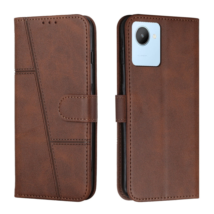 Stitching Calf Texture Buckle Leather Phone Case, For OPPO A57 5G/Realme V23/A77 5G, For Realme C30 4G, For OPPO Reno8 5G/Reno8 5G Global, For OPPO Reno8 Pro+ 5G/Reno8 Pro 5G Global