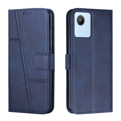 Stitching Calf Texture Buckle Leather Phone Case, For OPPO A57 5G/Realme V23/A77 5G, For Realme C30 4G, For OPPO Reno8 5G/Reno8 5G Global, For OPPO Reno8 Pro+ 5G/Reno8 Pro 5G Global