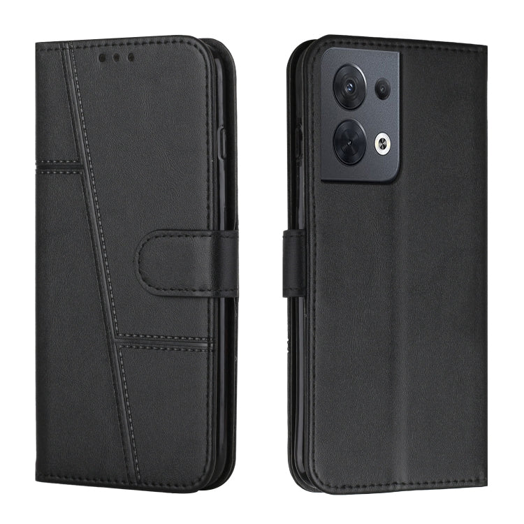 Stitching Calf Texture Buckle Leather Phone Case, For OPPO A57 5G/Realme V23/A77 5G, For Realme C30 4G, For OPPO Reno8 5G/Reno8 5G Global, For OPPO Reno8 Pro+ 5G/Reno8 Pro 5G Global