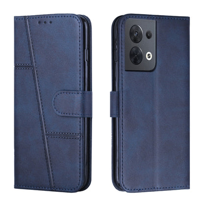 Stitching Calf Texture Buckle Leather Phone Case, For OPPO A57 5G/Realme V23/A77 5G, For Realme C30 4G, For OPPO Reno8 5G/Reno8 5G Global, For OPPO Reno8 Pro+ 5G/Reno8 Pro 5G Global