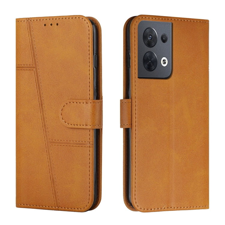 Stitching Calf Texture Buckle Leather Phone Case, For OPPO A57 5G/Realme V23/A77 5G, For Realme C30 4G, For OPPO Reno8 5G/Reno8 5G Global, For OPPO Reno8 Pro+ 5G/Reno8 Pro 5G Global