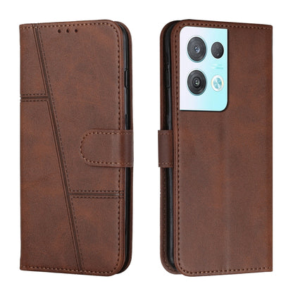Stitching Calf Texture Buckle Leather Phone Case, For OPPO A57 5G/Realme V23/A77 5G, For Realme C30 4G, For OPPO Reno8 5G/Reno8 5G Global, For OPPO Reno8 Pro+ 5G/Reno8 Pro 5G Global