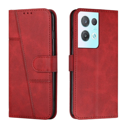 Stitching Calf Texture Buckle Leather Phone Case, For OPPO A57 5G/Realme V23/A77 5G, For Realme C30 4G, For OPPO Reno8 5G/Reno8 5G Global, For OPPO Reno8 Pro+ 5G/Reno8 Pro 5G Global