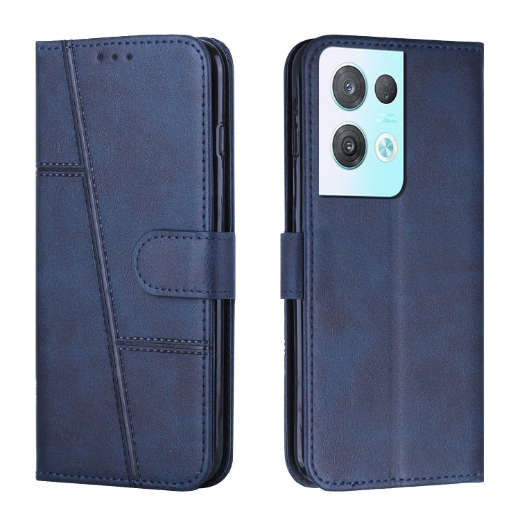 Stitching Calf Texture Buckle Leather Phone Case, For OPPO A57 5G/Realme V23/A77 5G, For Realme C30 4G, For OPPO Reno8 5G/Reno8 5G Global, For OPPO Reno8 Pro+ 5G/Reno8 Pro 5G Global