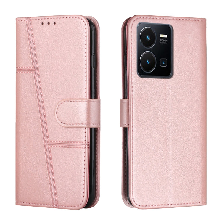 Stitching Calf Texture Buckle Leather Phone Case, For vivo Y35 4G/Y22s/Y22, For Xiaomi Redmi A1, For Xiaomi 12T/12T Pro/Redmi K50 Ultra