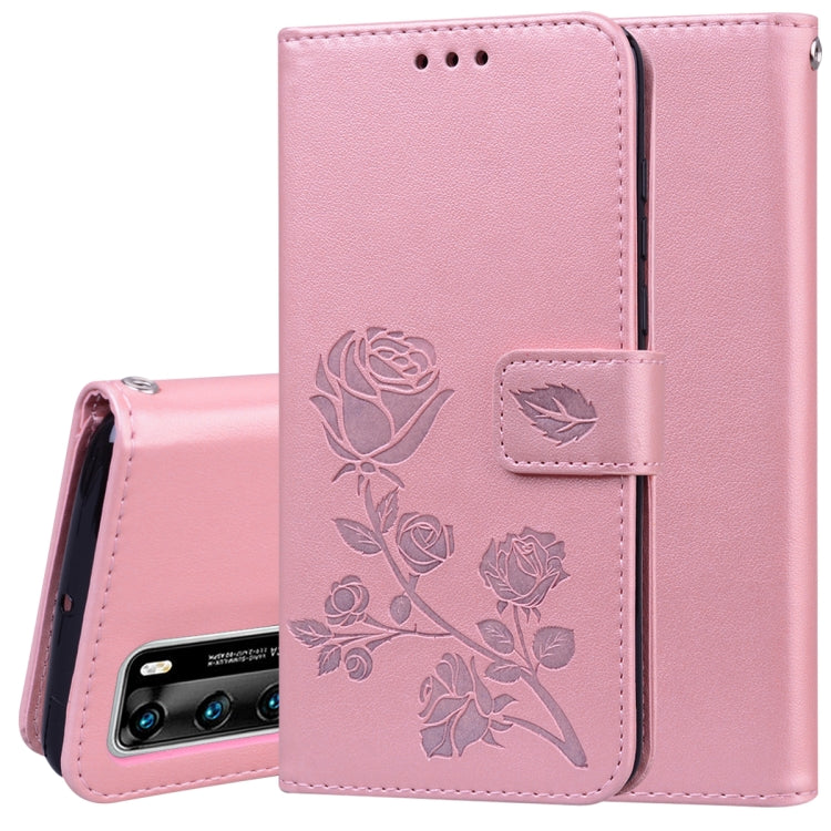 Rose Embossed Horizontal Flip PU Leather Case with Holder & Card Slots & Wallet, For Xiaomi Redmi Note 9 Pro, For Huawei P40, For Huawei P40 Lite, For Galaxy M31