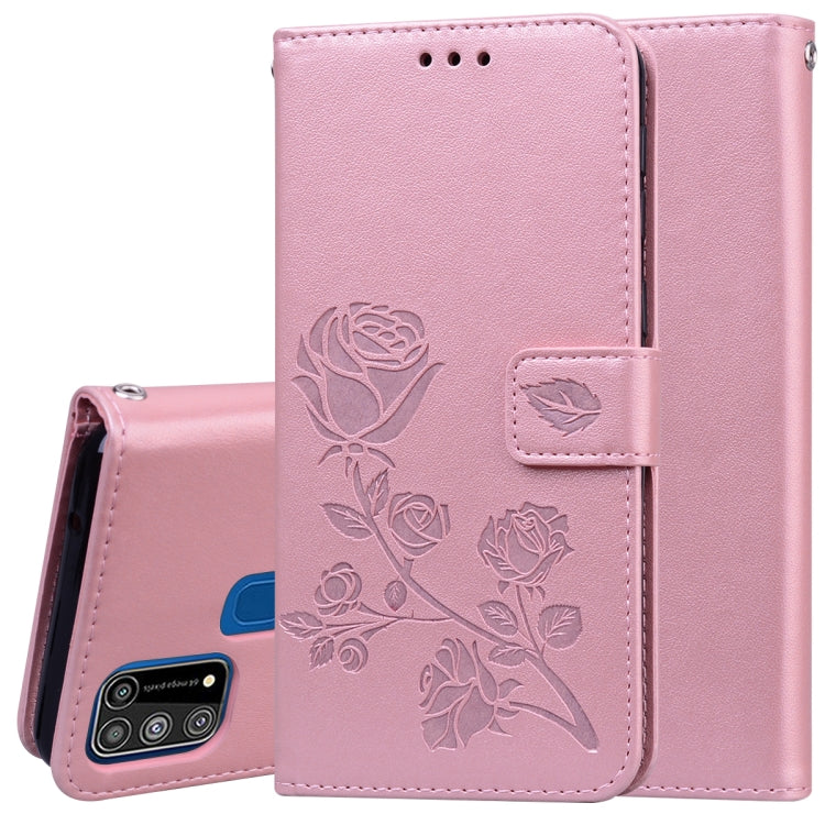 Rose Embossed Horizontal Flip PU Leather Case with Holder & Card Slots & Wallet, For Xiaomi Redmi Note 9 Pro, For Huawei P40, For Huawei P40 Lite, For Galaxy M31