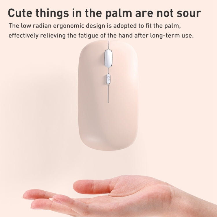 1600dpi Bluetooth 2.4G Wireless Dual Mode Mouse, Bluetooth + 2.4G(White), Bluetooth + 2.4G(Black), Bluetooth + 2.4G(Pink), Bluetooth + 2.4G(Purple), Bluetooth + 2.4G(Yellow), Bluetooth + 2.4G(Blue), Bluetooth + 2.4G(Mint Green)�������������������������...