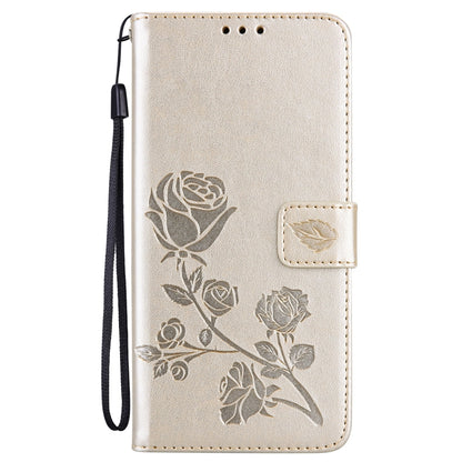 Rose Embossed Flip PU Leather Phone Case, For Honor X7/Play 30 Plus, For Samsung Galaxy M33 5G Global, For Samsung Galaxy M53, For Samsung Galaxy A73 5G