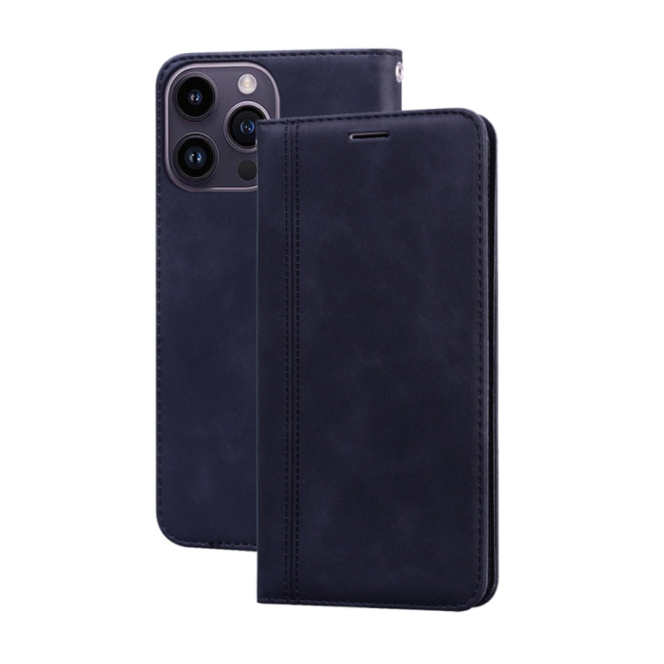Frosted Business Magnetic Horizontal Flip PU Phone Case, For iPhone 14 Plus, For iPhone 14 Pro Max, For iPhone 14 Pro, For iPhone 14